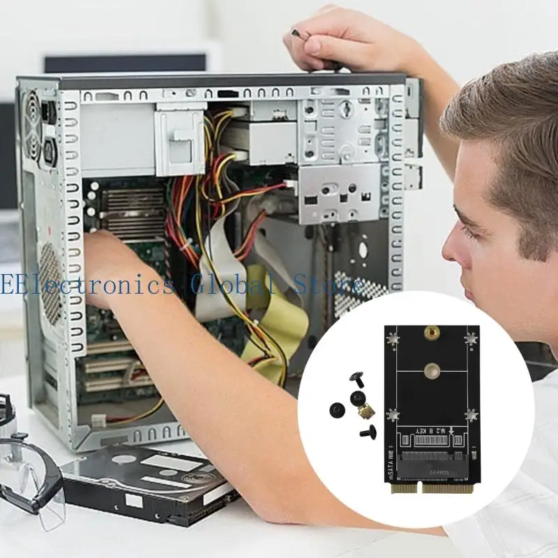 462B Lightweight MSATA To M.2 Adapter Card For 2230 2242 Drive Installation For Laptop Upgrades And Data Backup Solution