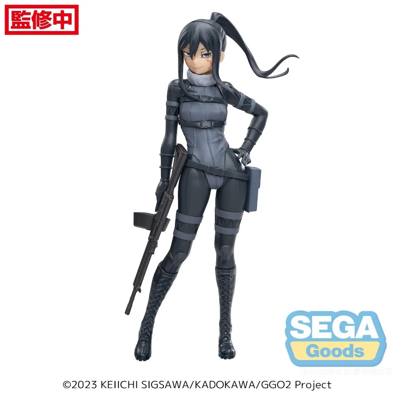 En Stock Original SEGA Luminasta Gun Gale Online Llenn Fukaziroh Pitohui figura de Anime adornos de muñecas modelo colección juguetes regalos