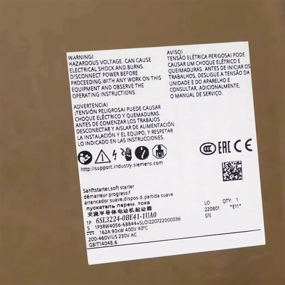 

New Original 6SL3210-1KE11-8UP2 6SL3210-1KE12-3UP2 inverter in Stock 1 Year Warranty 6SL3210-1KE11-8UP2 6SL3210-1KE12-3UP2
