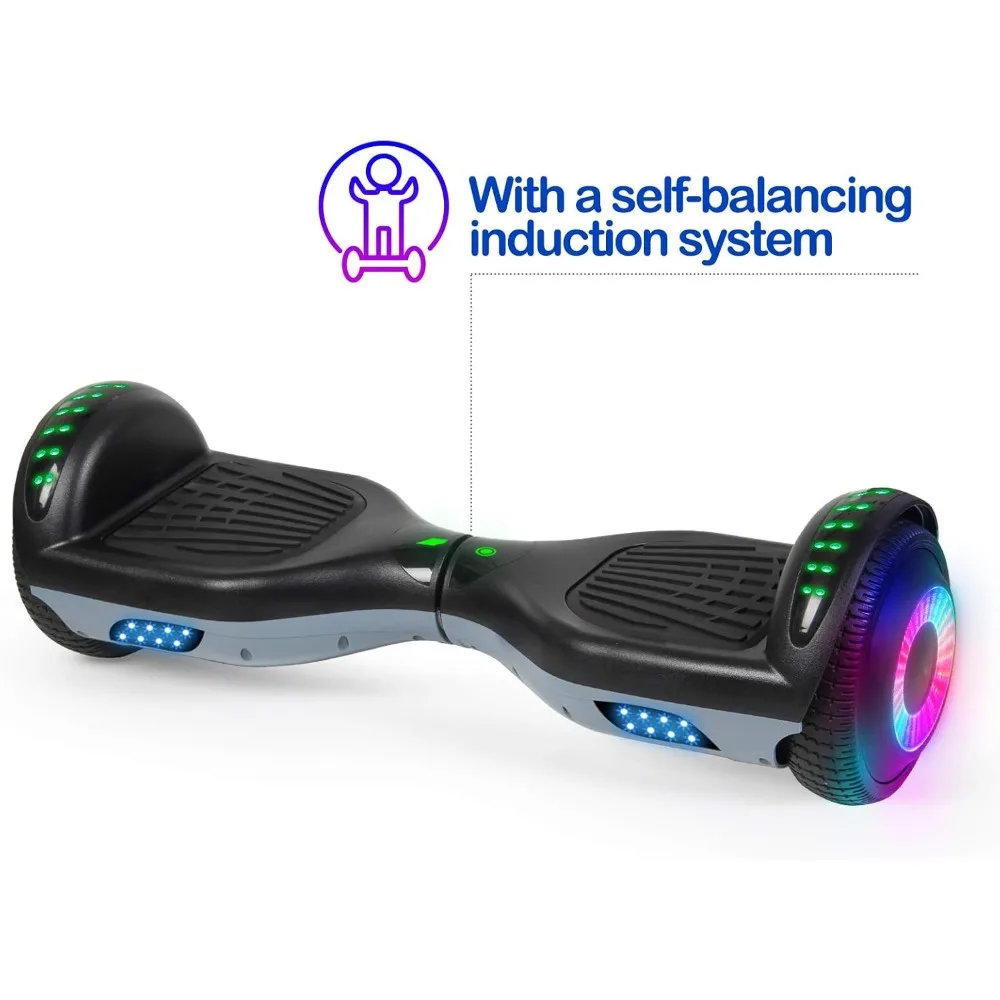 Hoverboard, with Bluetooth and Colorful Lights Self Balancing Scooter