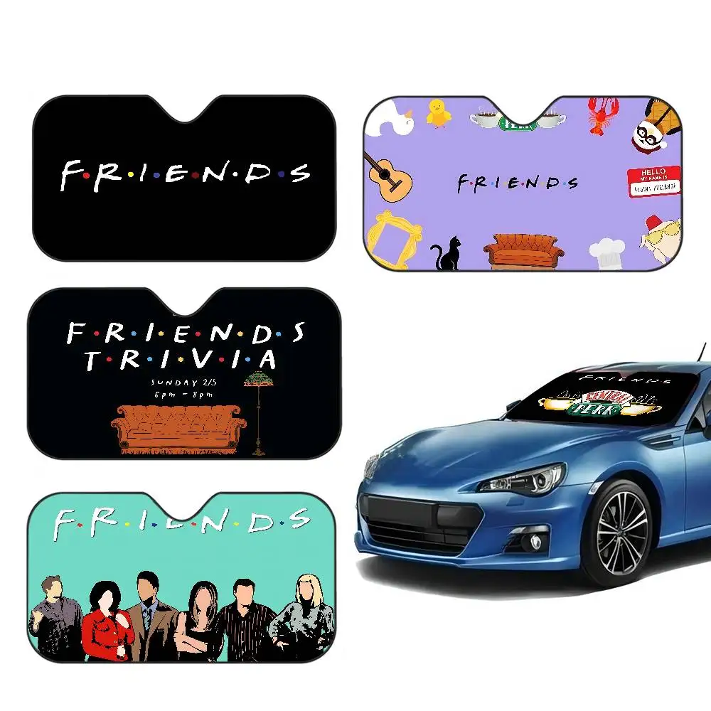 Friends Tv show Car Windshield Sun Shade Foldable Car Front Covers Car Sunshade for Car Accessories Blocks Uv Rays