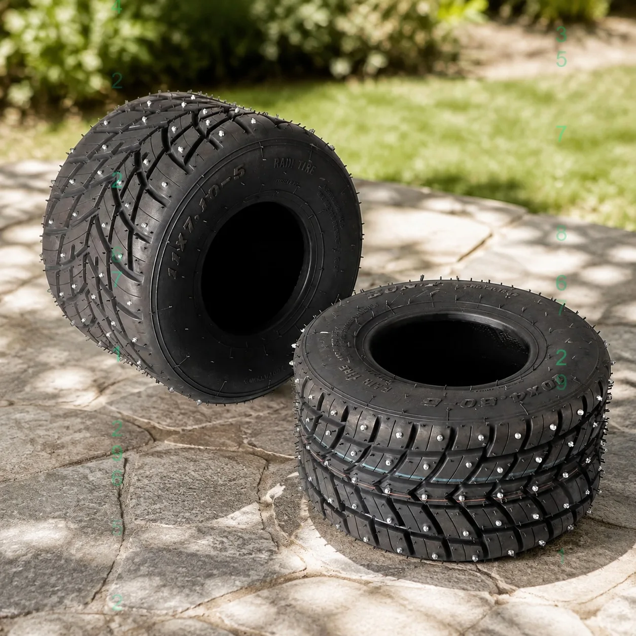 Racing Go Kart Front 10x4.50-5 Rear 11x7.10-5 Winter Snow Tire Quad Drift Trike 5 inch Anti-skid Tyre