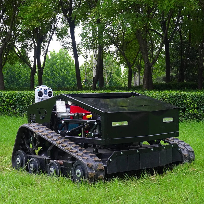 Customized 80cm 100cm 120cm Grass Cutter Powerful Diesel Engine Home Garden Use Remote Control Lawn Mower