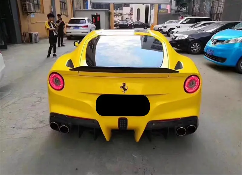 

Б/у комплект кованого кузова в стиле DMC для Ferrari F12, передняя губа, боковая юбка, задний диффузор, спойлер, украшение на капот, спойлер