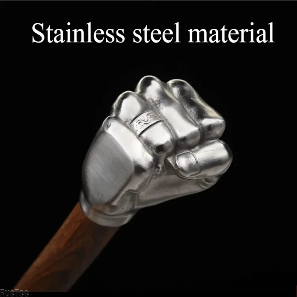 Stainless Steel Fist Shape Hammer Wood Handle for Creative Home Outdoor Camping Nail Hammer Decorative Ornament Gift