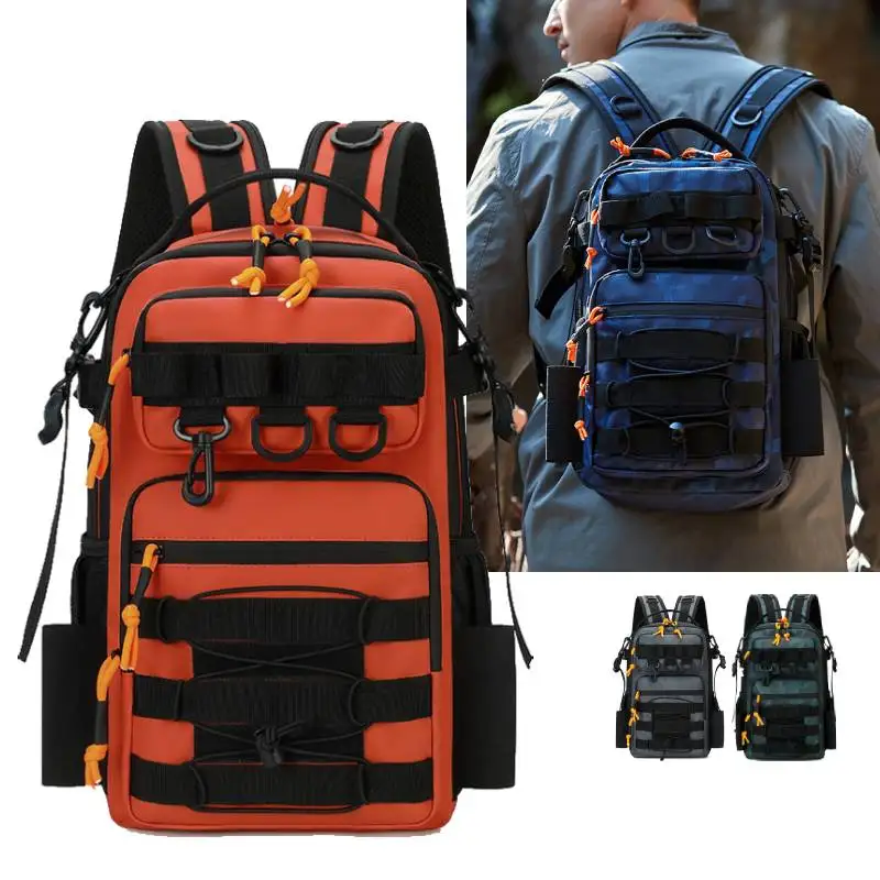 Men's Hiking Backpack Molle Travel Multifunctional Rucksack Outdoor Cycling Running Chest Bag Large Fishing Hunting Fanny Pack