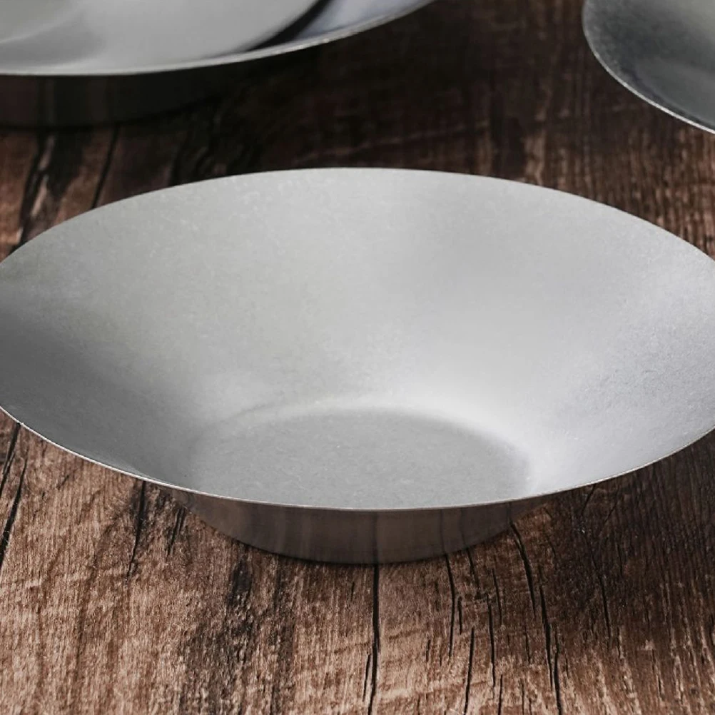

Stainless Steel Pasta Snack Serving Salad Fruit Storage Bowl Large Opening Deep Bowl For Home Restaurant Use Kitchen Tableware