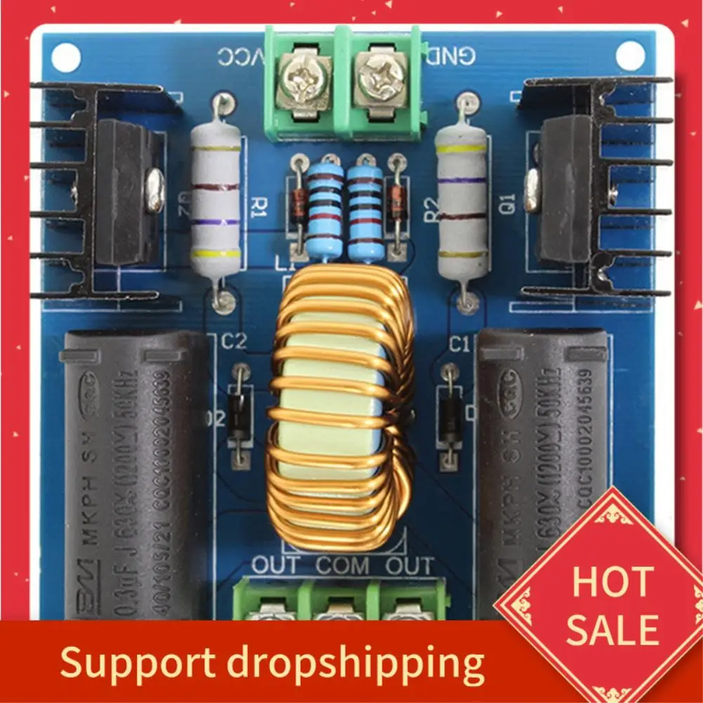 

B44C 2X ZVS Катушка Тесла Генератор Маркса 12 В-30 В постоянного тока 20 А 1000 Вт Высоковольтный источник питания в сборе