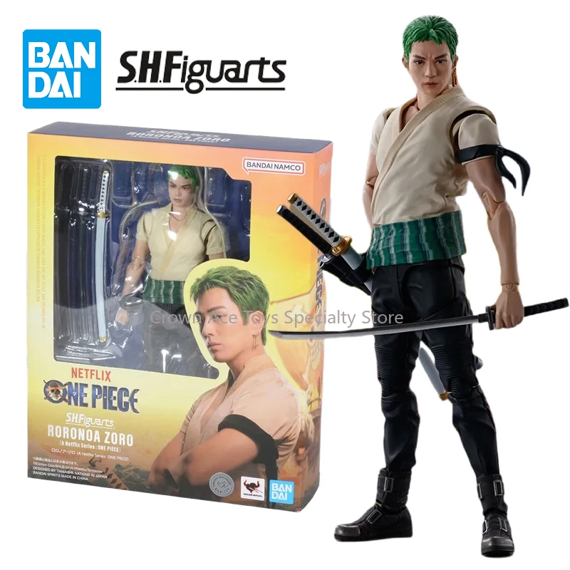 

Bandai SHFiguarts SHF ONE PIECE Roronoa Zoro Luffy Live Action Version Anime Action Figure Finished Model Kit Trendy Toys Gifts