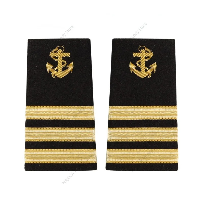 Sailor Skipper Captain Epaulets Epaulette Shoulder Mark Board Knot Chief Officer Lieutenant Commander Royal Navy