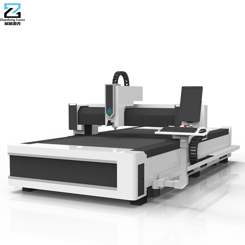 Máquina de Corte Láser de Fibra ZF3015A 1500W 2000W 3000W CNC, Cortadora Láser para Chapa Metálica con Corte por Escaneo