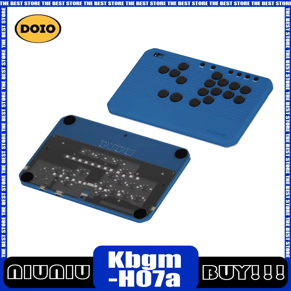 Doio Hitbox Kbgm-H07a Mechanical Keyboards Aluminium Alloy Multi-Keys Customized Gaming Keyboard Type-C Pbt Oled For Ps5 Switch