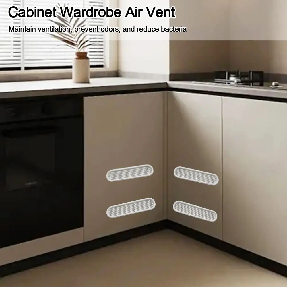 Heat Dissipation Rectangular Breathable Mesh Plastic Multiple Sizes Ventilation Grille Wardrobe Vent Wardrobes