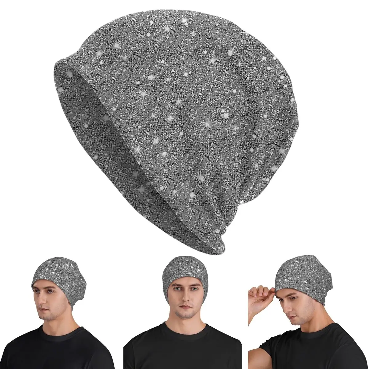 

Черный блеск! Шапки Skullies, теплая осенне-зимняя уличная шапка, вязаные шапки для мужчин, женщин и взрослых
