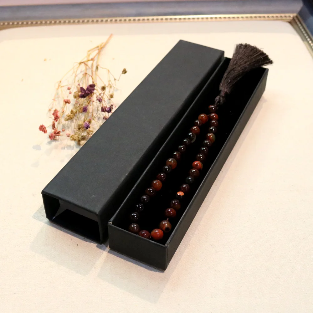 33 Beads and box natural  agate Tasbih Arabic Ramadan bracelet Eid al Fitr gift Tesbih Muslim Islam Tesbih prayer