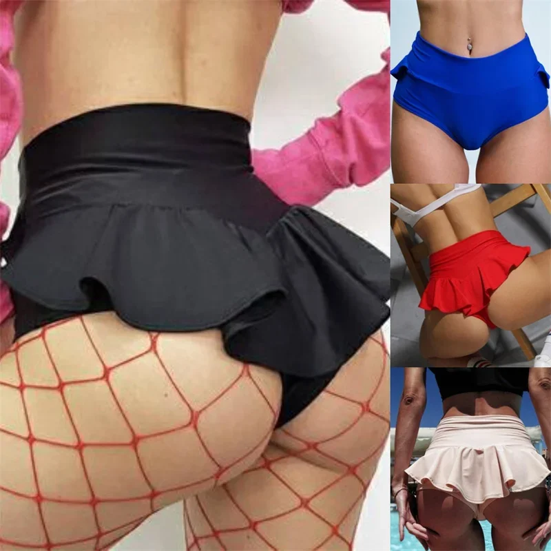 Girls Mini Skirts Nightbar Performance Dance Wear Woman Stage Outfits Adults Costume Dancer Pants Pole Dance Shorts