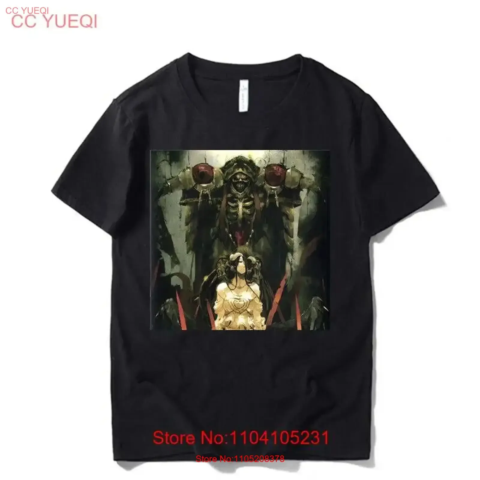 Overlord Albedo T Shirt 100 Cotton vintage Washed Versatile homme Unisex Stylish Soft Stretched designer clothes Slightly