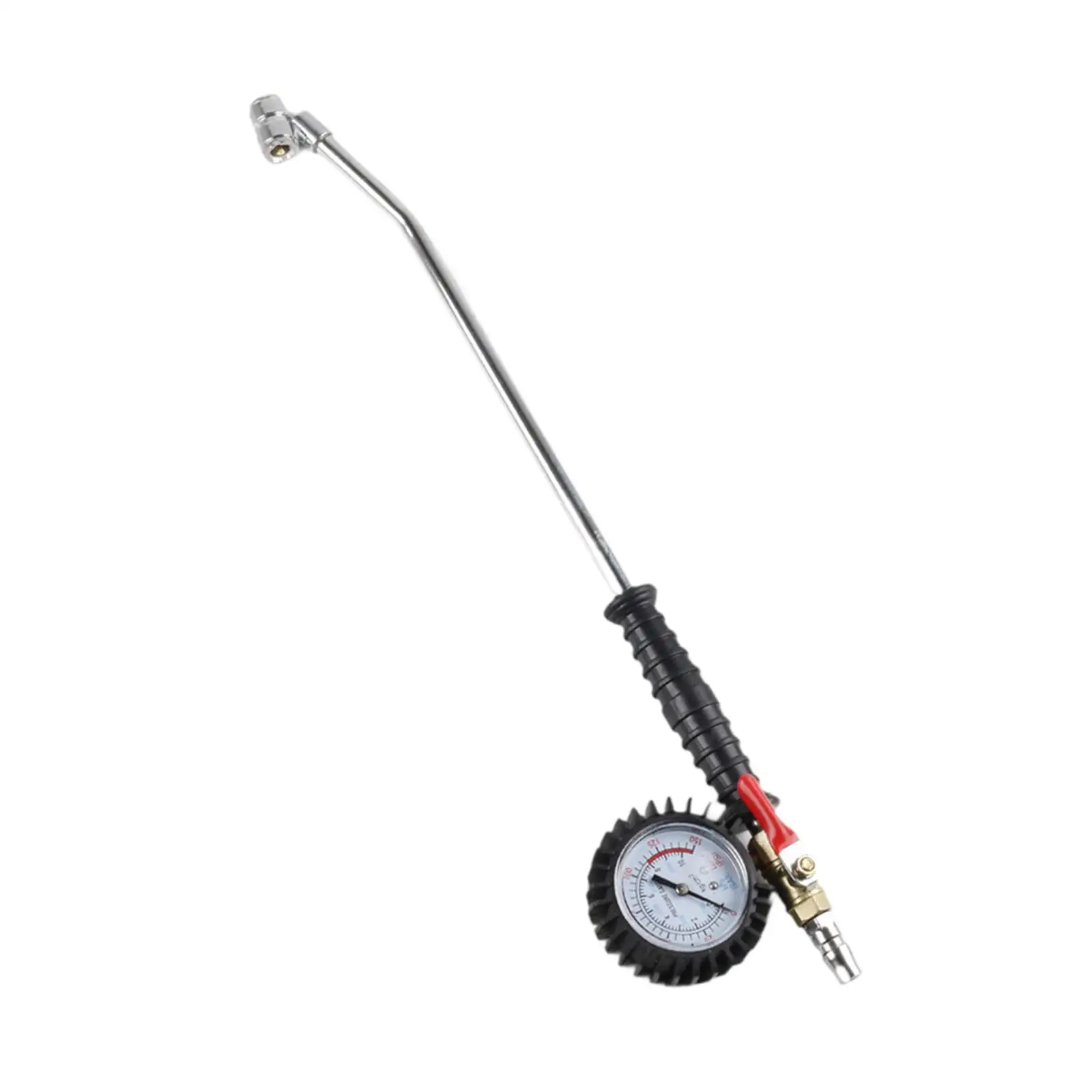 Air Tyre Pressure Inflator Gauge Sturdy Adapter Bike Motorcycle