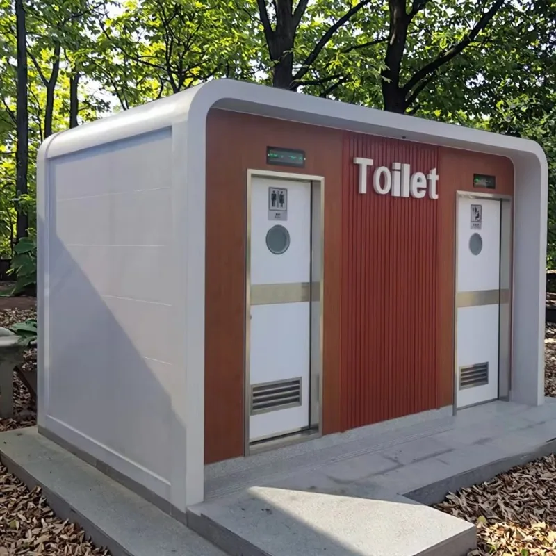 Customized portable toilet Modern Portable Steel Structure Container Mobile Toilet Industrial Design  Easily Assembled Sports