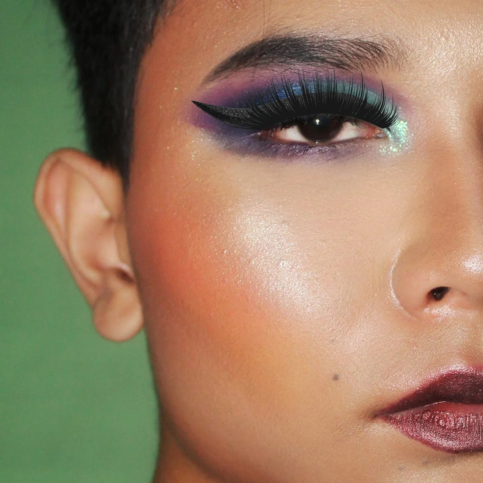 Naklejki na eyeliner samoprzylepne wodoodporne paski do oczu brokatowa taśma do rzęs akcesoria kosmetyczne narzędzie do makijażu festiwal cosplay