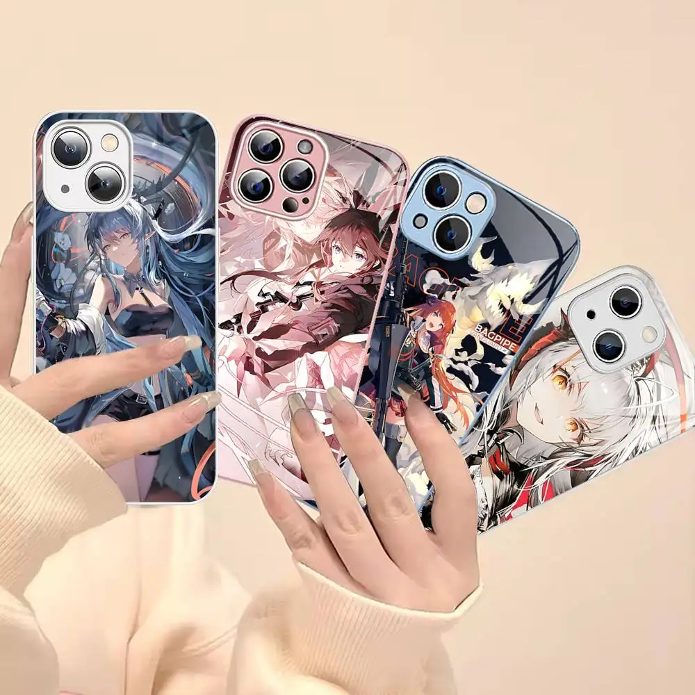 

Games A-Arknights Tempered Glass For Iphone 14 13 12 11 Pro Mini XS MAX 14Plus X XS XR Cover