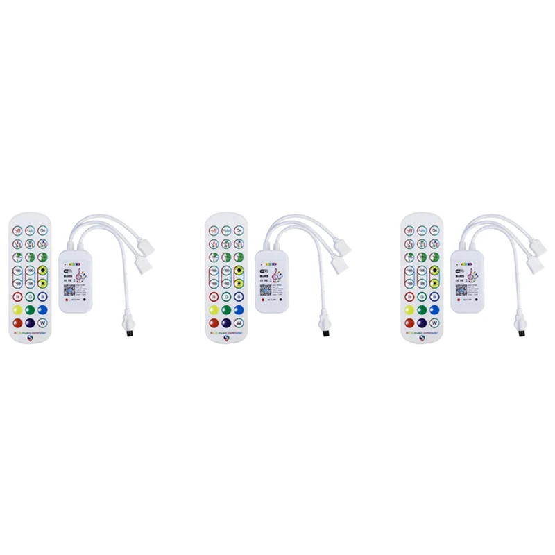 B28C-3X Tuya Wifi RGB Controller For LED Strip Light 3528 2835 5050 RGB Controler With 24Keys Remote Control