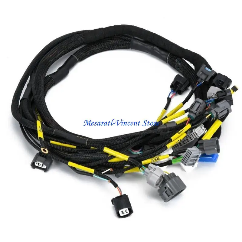A70F CNCHOBD21 Car Tucked Engine Harness Flexible Conversion Wiring Compatible-for 92-00 Civic-Integra B16 B18 D16 AP03 EK EG