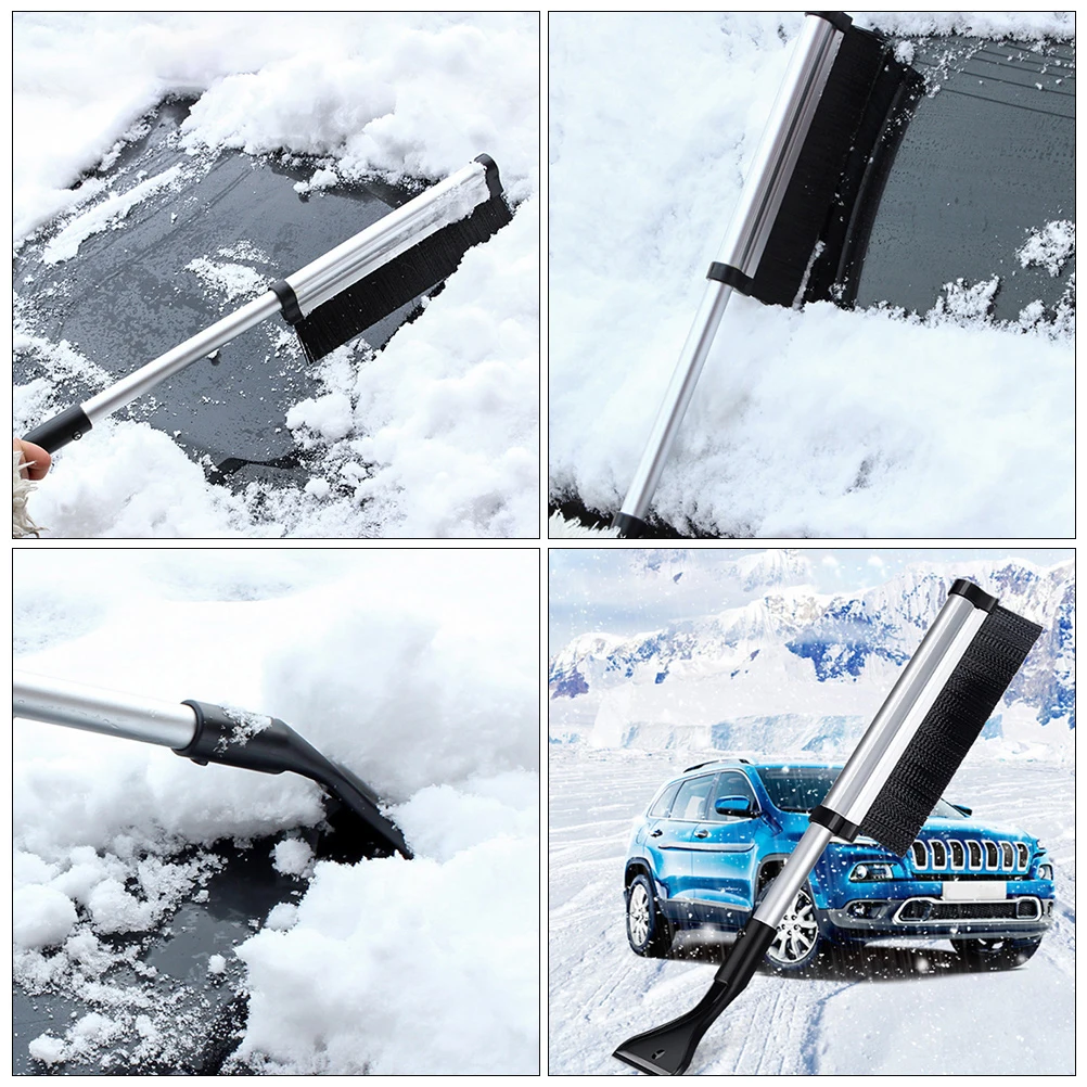 

Car Shovel Ice Scraper Set Lightweight Durable ABS Anti Slip H Portable Removal Tool Aluminum Alloy Snow Removal Kit Car Snow