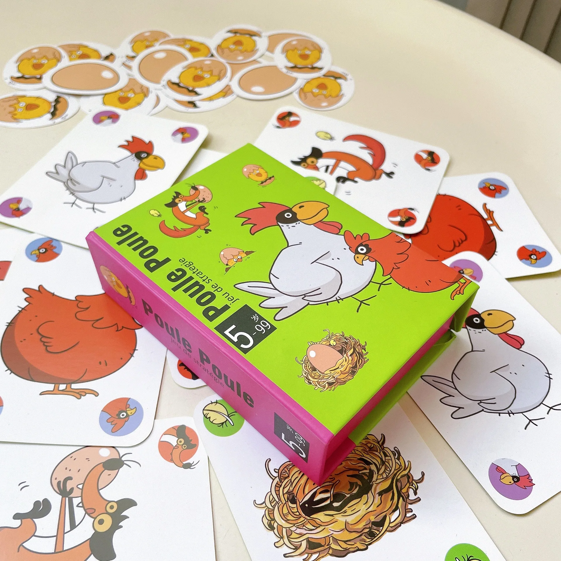 เกมกระดานไก่เผ็ดชิวชิว เกมส์สัตว์สกปรก หมูสกปรก แกะดำ ปิวปิว เกมปาร์ตี้ การ์ดเกม ของเล่นเสริมพัฒนาการ ของขวัญสำหรับเด็ก
