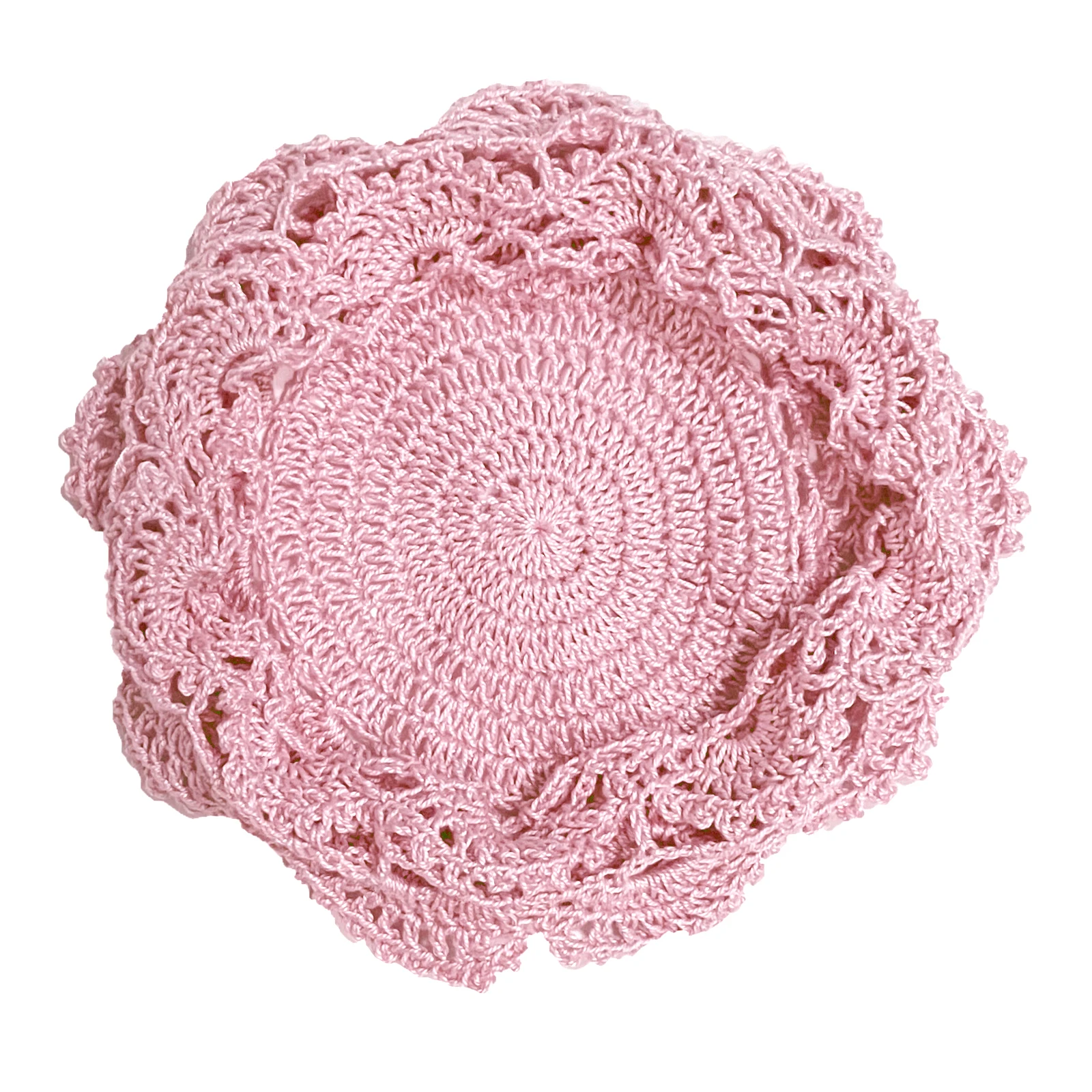 BomHCS Handmade Crochet Hollow Knitted Lace Flower Hat Headgear Women Caps Summer Beanie