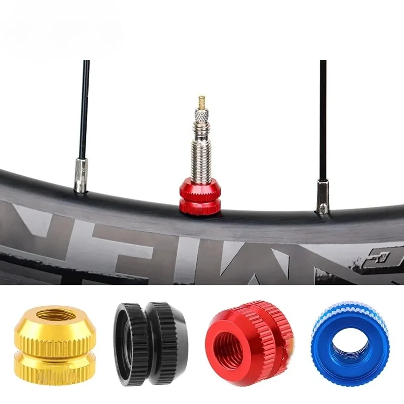 

1Pair Bike Vacuum Tire Law Mouth Nut MTB Bicycle Tire Inner Tube Valve Caps Safe