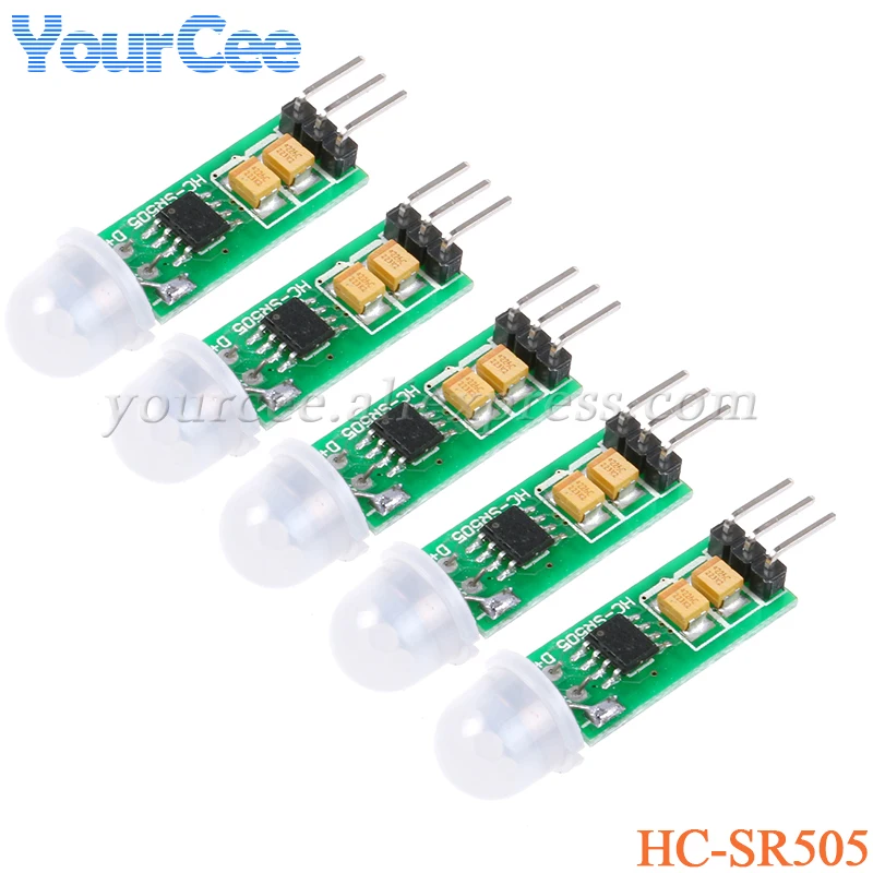 5pcs/1pc Mini Infrared PIR Motion Sensor HC-SR505 Precise Infrared Detector Module For Arduino Body Sensor Switch Module Sensing