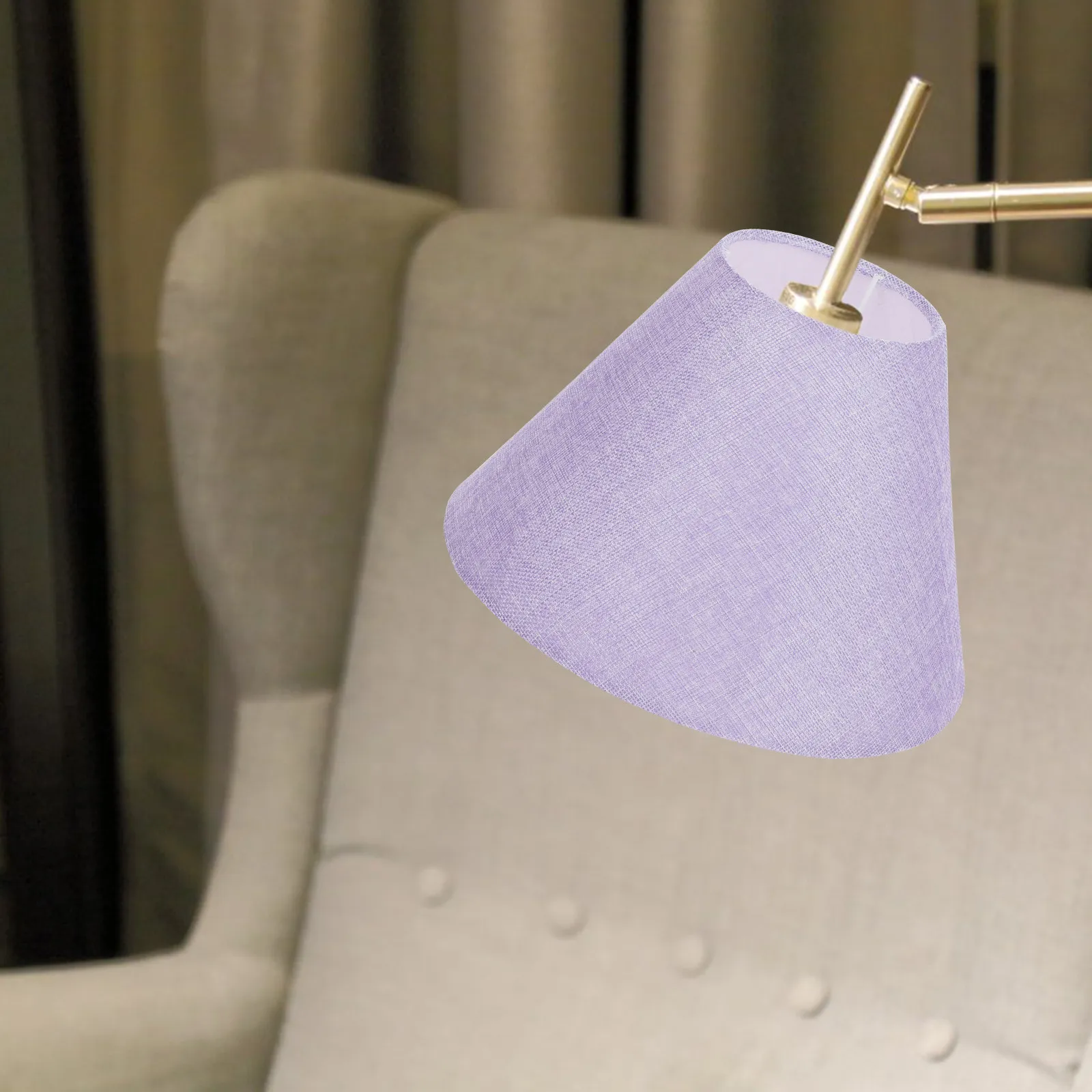 

Small Linen Lampshade E14 E27 Drum Metal Cloth Light Cover for Desk Floor Wall Lamps Home Bedroom Small Lampshade