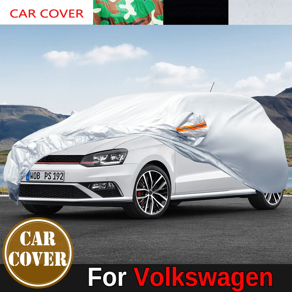 Car Cover Outdoor Sun Rain Snow Wind Protection Anti UV Cover For Volkswagen VW Polo UP Vento Virtus Atlas Derby Lupo Touareg