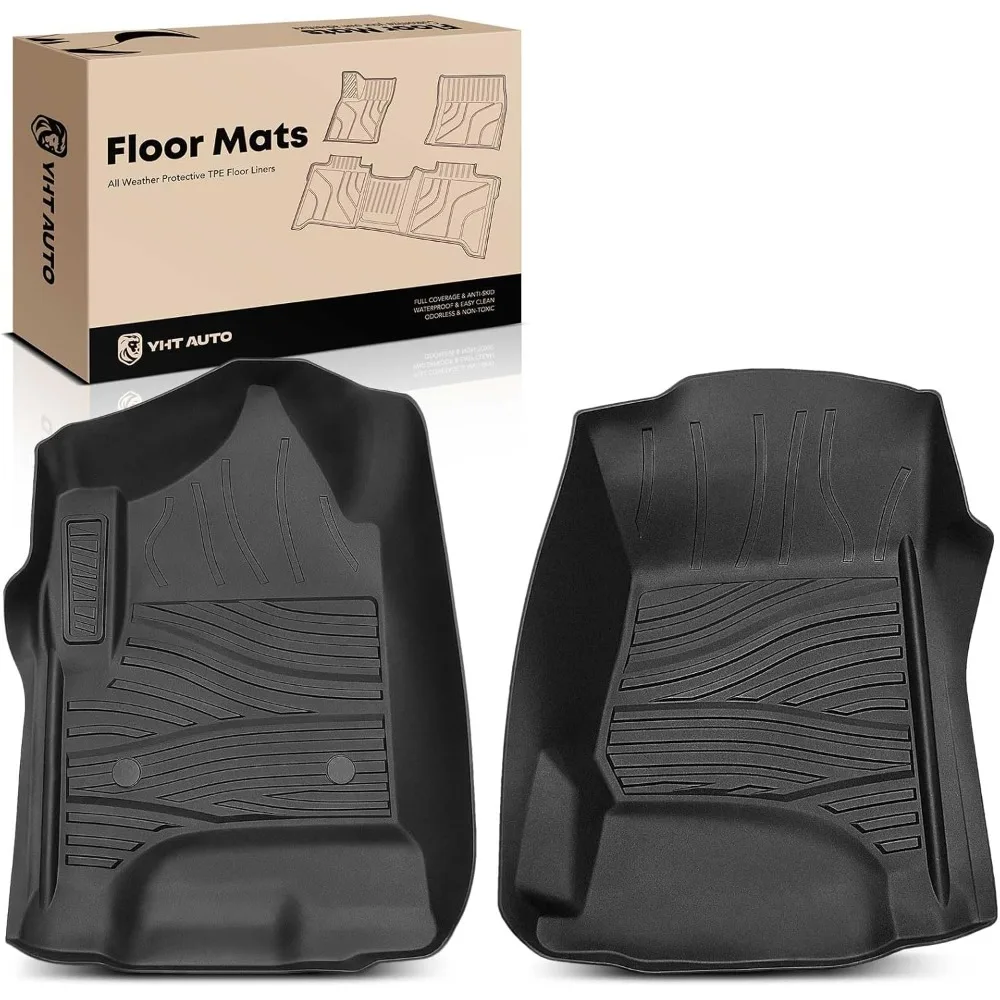 

US Floor Mats Fit Chevy & GMC & Cadillac Models-Silverado, Suburban, Tahoe, Sierra, Yukon, Escalade, TPE All Weather