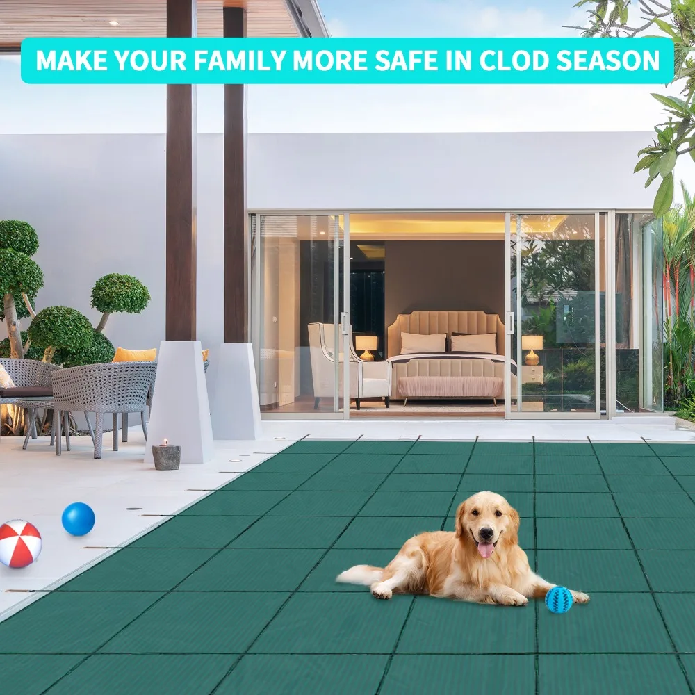 غطاء حمام السباحة لحمامات السباحة الداخلية، غطاء حمام سباحة شتوي مستطيل لحمامات السباحة الداخلية #2