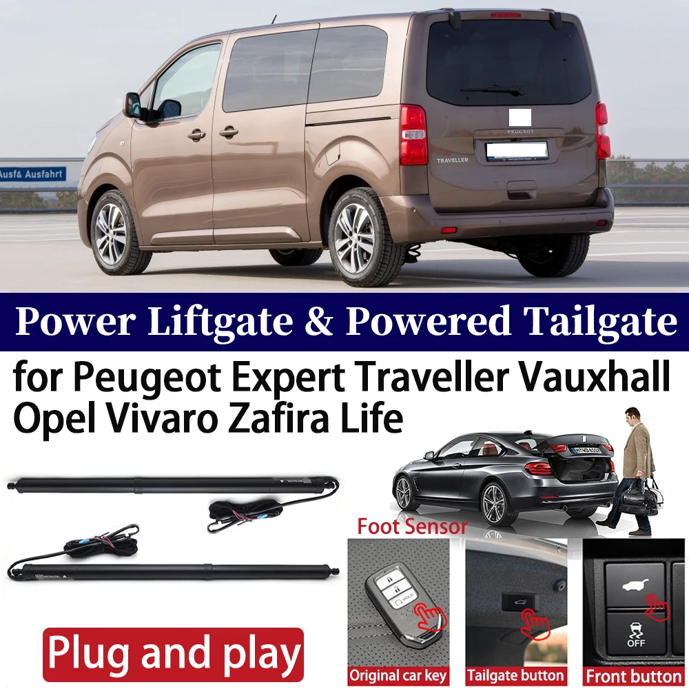 

for Peugeot Expert Traveller Vauxhall Opel Vivaro Zafira Life Car OEM Power Liftgate Automatic One-Click Powered Tailgate Strut