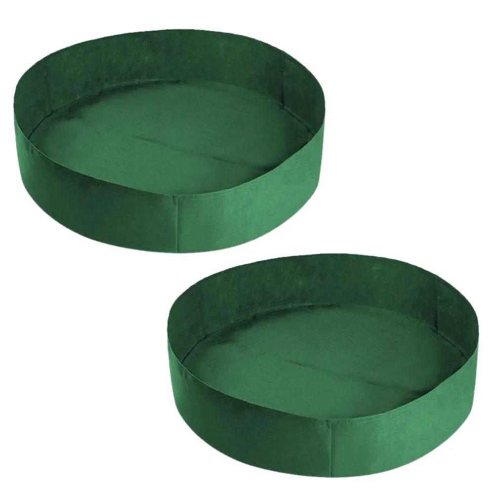

2 Pcs Planting Bags Fabric Planters Thickened Growing Pouch Breathable Garden Planter Moveable Container Outdoor Indoor Use