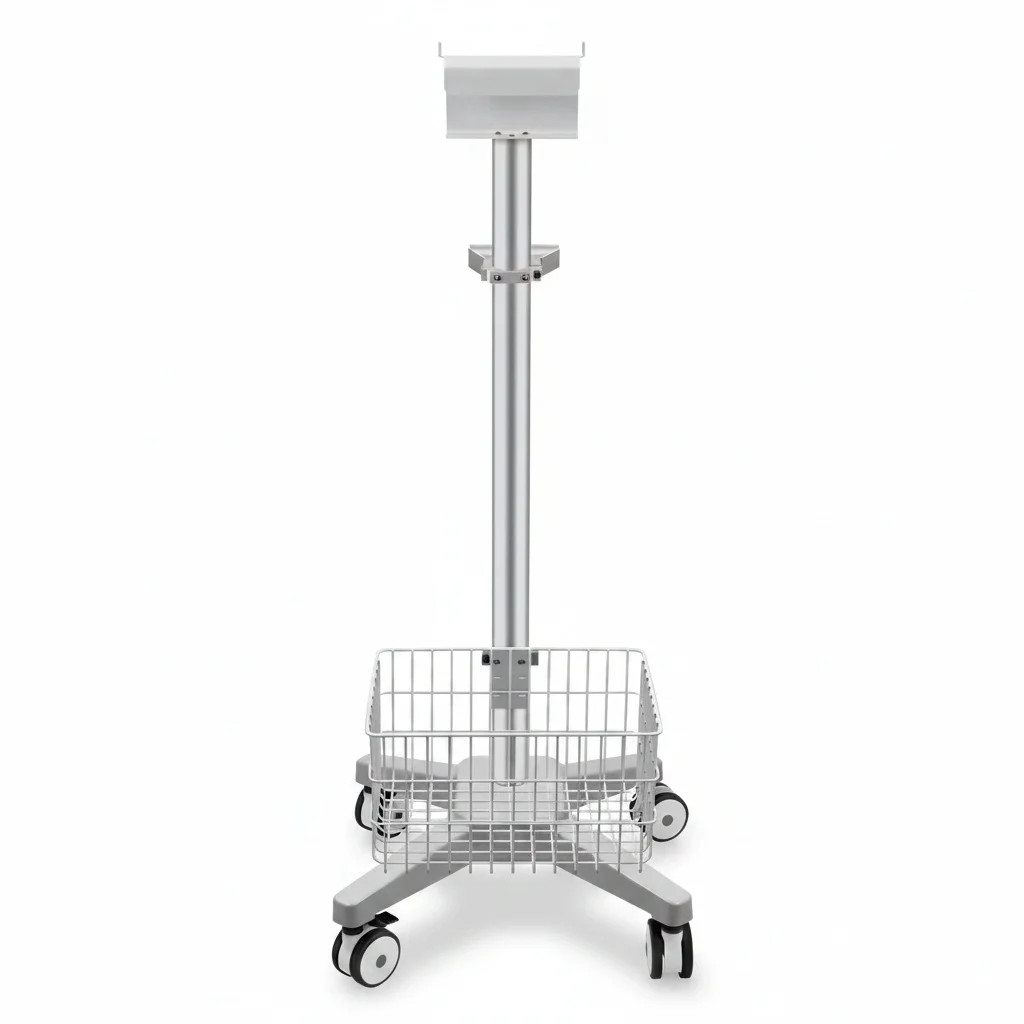 

Medical Utility Cart, Aluminium Adjustable Trolley, Storage Lab Cart with Compartments, Premium Grade for Clinics