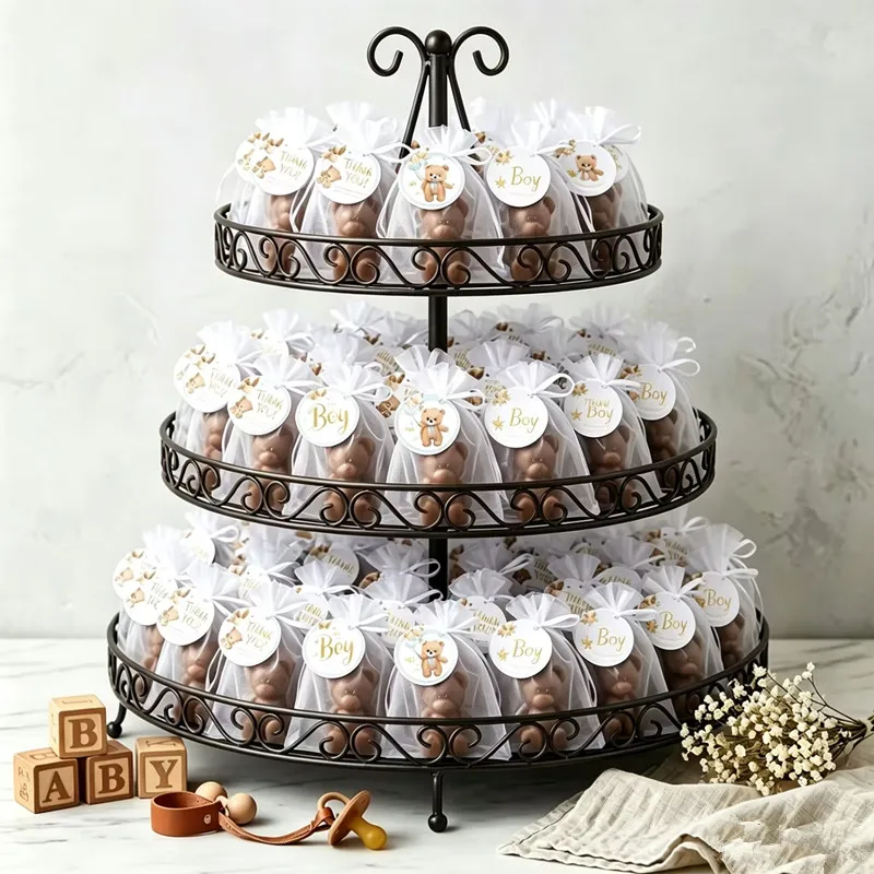 12PCS Coffee Bear Candle Party Favors, Cute Guest Gifts for Party Planners, Baby Shower, Birthday Party Favors