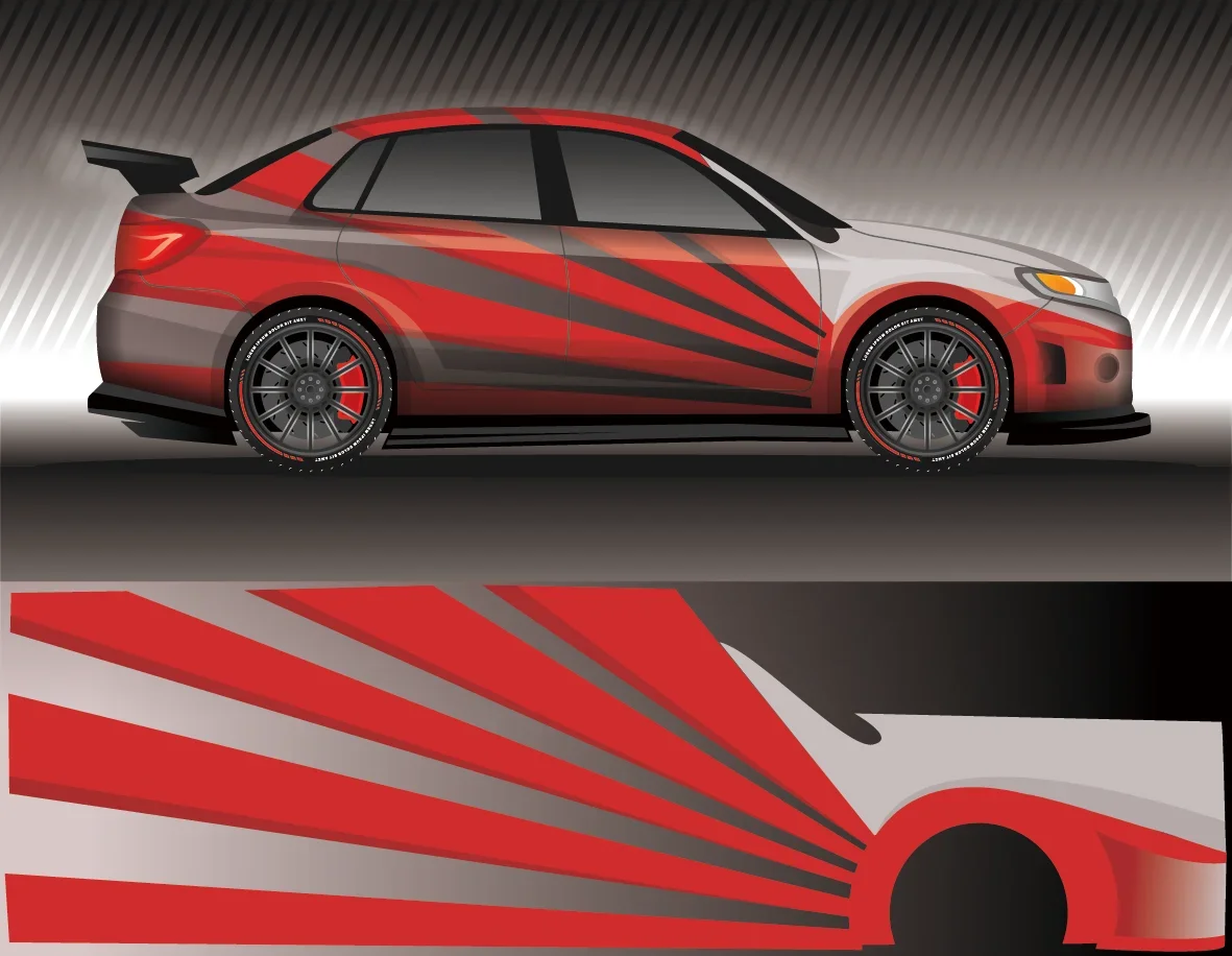 

Car Side Wrap,Car Livery Decal, Vinyl Sticker, Racing Stripe,Design,DieCut,Graphic,Lightning, Drift, Abstract,CUSTOM Car Decal