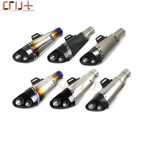 Universal 51mm Motorcycle Exhaust Pipe Yoshimura R11 Modified Escape Moto For yamahaR15 R25 R3 R6 Kawasaki ninja250 400 650