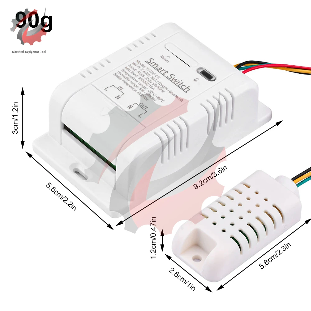 WiFi TH 16A inteligentny przełącznik temperatury Tuya bezprzewodowe sterowanie z monitorowaniem zużycia energii termostat temperatury i wilgotności