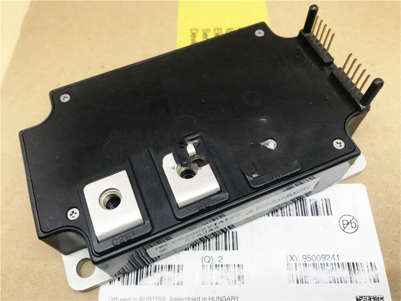 1 peça novo módulo igbt original pm200dv1a120 pm200dv1a120