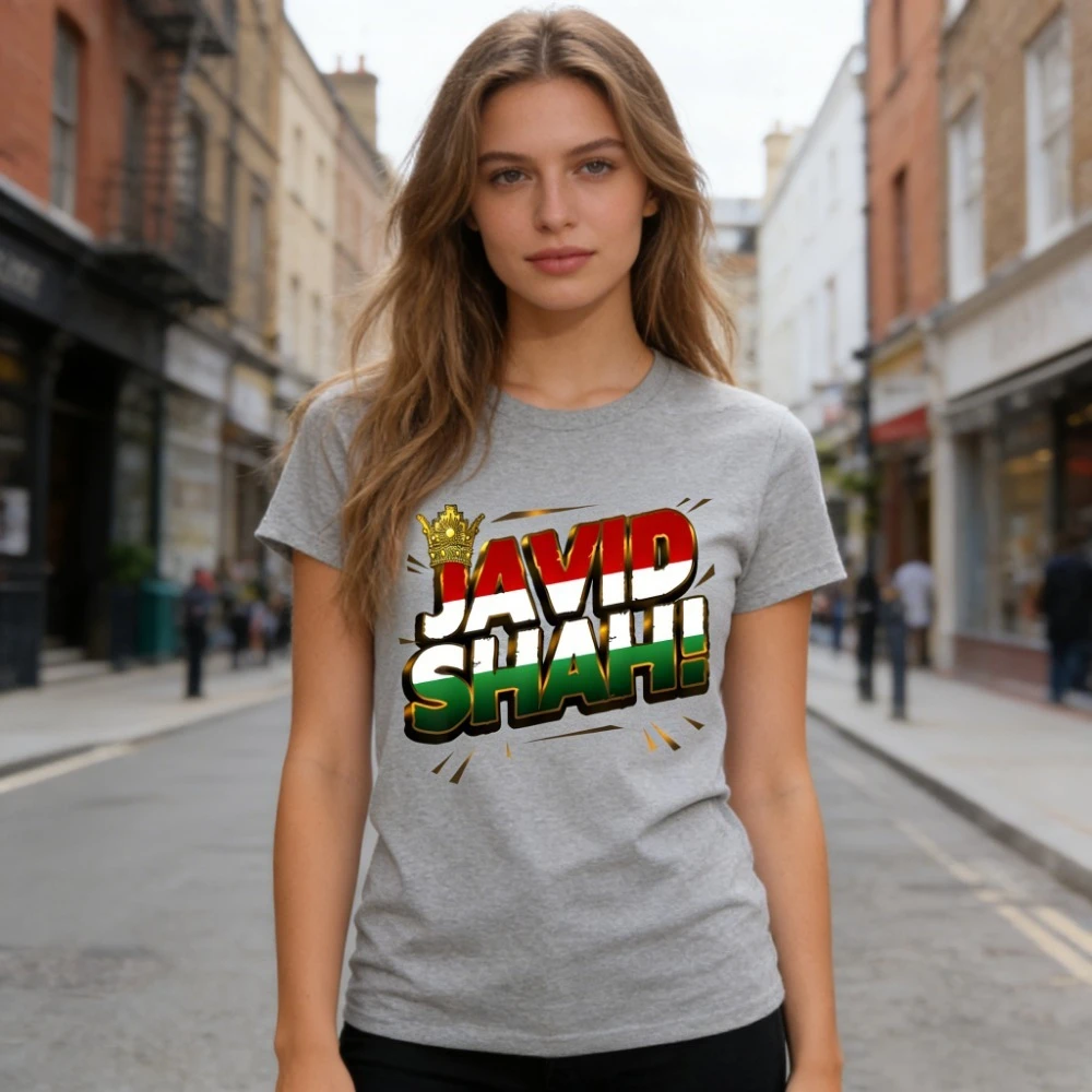 Javid Shah Persian Iranian King Pahlavi Graphic Tee Cotton Short Sleeve T Shirt Men Women Patriotic Casual Tops