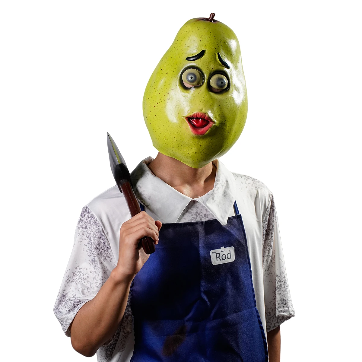 Superrealistische Birnenmaske als Kopfbedeckung, geeignet für Halloween-Kostüme, Karnevalspartys und als perfektes Geschenk für Tiermasken.