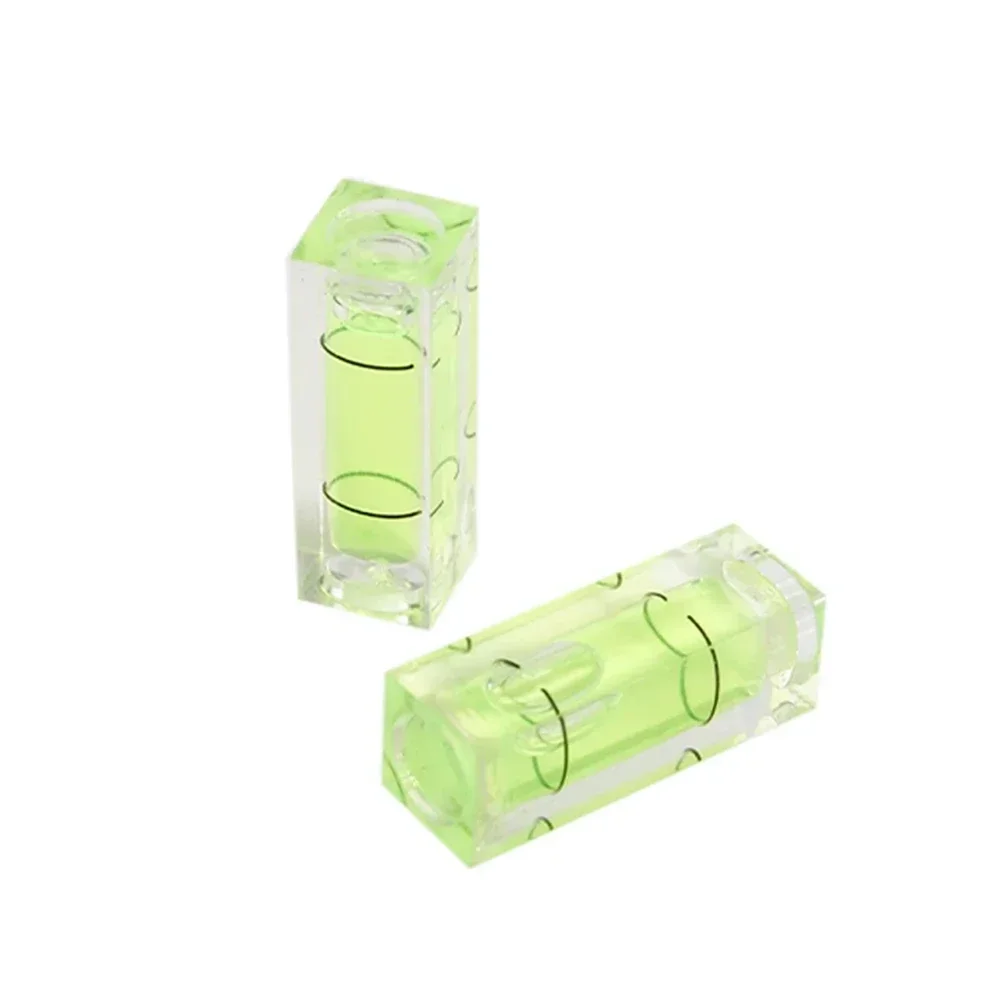 Horizontal Bubble Level Ceiling Hanging Pictures 29x10x10mm 2pcs Acrylic Blue Cuboid Green High-Quality Materials