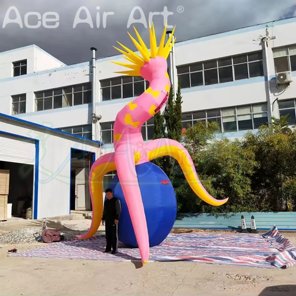 Gigantische buiten zee anemoon opblaasbare reclame bloem indrukwekkende zeebloem opblaasbaar voor buitenadvertenties