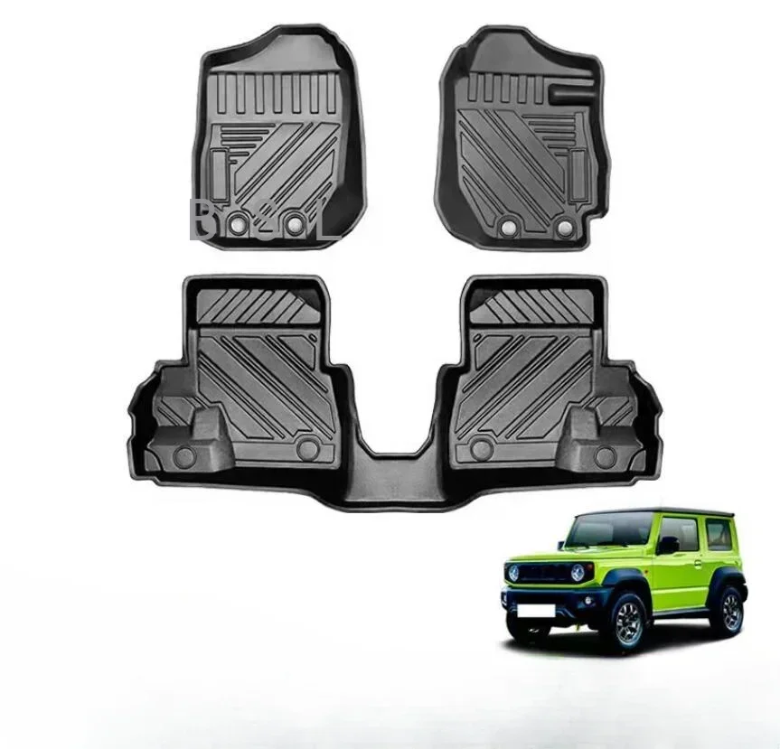 

Accessories 3D TPE LHD RHD Floor Car Mat For Suzuki Jimny 2019-2022 JB74 64 Car Foot Pad Black Floor Liner Surrounded Carpet 4x4