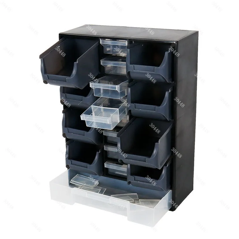 Plastic Hardware Parts Storage Box Organizer Drawer Type Stackable